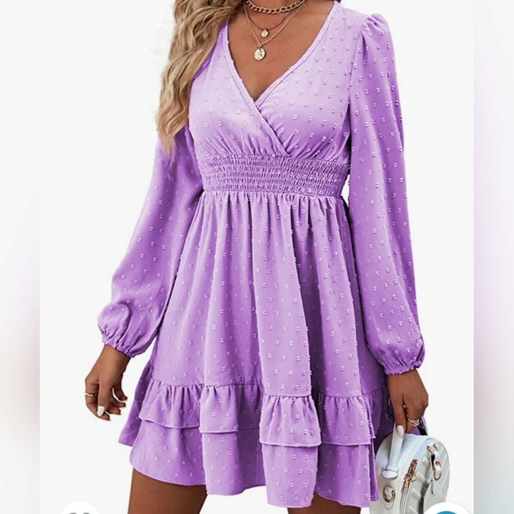 Women's purple dress